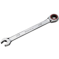 Capri Tools 7/16 in. Ratcheting Combination Wrench, True 100-Tooth, 3.6-Degree Swing Arc