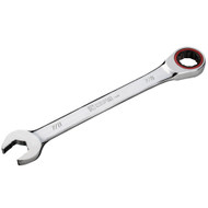 Capri Tools 7/8 in. Ratcheting Combination Wrench, True 100-Tooth, 3.6-Degree Swing Arc