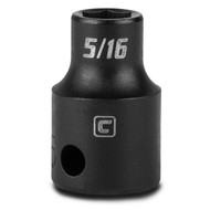 Capri Tools 5/16-Inch Shallow Impact Socket, 3/8-Inch Drive, 6-Point, SAE
