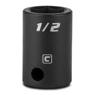 Capri Tools 1/2-Inch Shallow Impact Socket, 3/8-Inch Drive, 6-Point, SAE