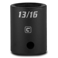 Capri Tools 13/16-Inch Shallow Impact Socket, 1/2-Inch Drive, 6-Point, SAE