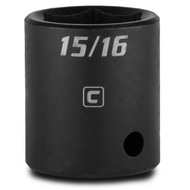Capri Tools 15/16-Inch Shallow Impact Socket, 1/2-Inch Drive, 6-Point, SAE