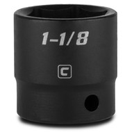 Capri Tools 1-1/8-Inch Shallow Impact Socket, 1/2-Inch Drive, 6-Point, SAE