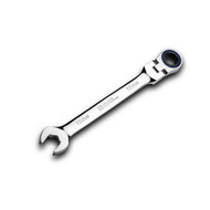 Capri Tools 12 mm Flex-Head Ratcheting Combination Wrench, True 100-Tooth, 3.6-Degree Swing Arc