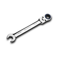 Capri Tools 13 mm Flex-Head Ratcheting Combination Wrench, True 100-Tooth, 3.6-Degree Swing Arc