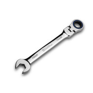 Capri Tools 14 mm Flex-Head Ratcheting Combination Wrench, True 100-Tooth, 3.6-Degree Swing Arc
