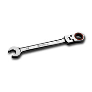 Capri Tools 1/2 in. Flex-Head Ratcheting Combination Wrench, True 100-Tooth, 3.6-Degree Swing Arc