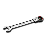 Capri Tools 5/8 in. Flex-Head Ratcheting Combination Wrench, True 100-Tooth, 3.6-Degree Swing Arc