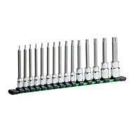 Capri Tools Long Star Bit Socket Set, Advanced Series, 15-Piece