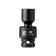 Capri Tools 16 mm Universal Impact Socket, 1/2-Inch Drive, 6-Point, Metric
