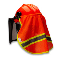TR Industrial Neck Shade for Forestry Safety Helmet, Mesh with 3M Reflector, Breathable 100% Polyester Fabric