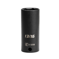 Capri Tools 13/16-Inch Deep Impact Socket, 3/8-Inch Drive, 6-Point, SAE