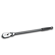 Capri Tools 1/2-Inch Drive Low Profile Flex-Head Ratchet, True 72-Tooth, 5-Degree Swing Arc, 180-Degree Flex-Head