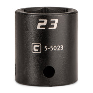 Capri Tools 23 mm Shallow Impact Socket, 1/2-Inch Drive, 6-Point, Metric