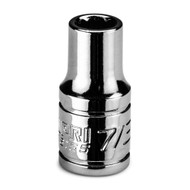 Capri Tools 7/32 in. Shallow Socket, 1/4 in. Drive, 12-point, SAE