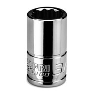 Capri Tools 3/8 in. Shallow Socket, 1/4 in. Drive, 12-point, SAE