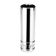 Capri Tools 14 mm Deep Socket, 3/8 in. Drive, 12-point, Metric