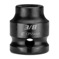 Capri Tools 3/8 in. Stubby Impact Socket, 1/2 in. Drive, 6-Point, SAE