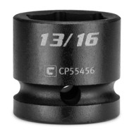 Capri Tools 13/16 in. Stubby Impact Socket, 1/2 in. Drive, 6-Point, SAE