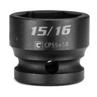 Capri Tools 15/16 in. Stubby Impact Socket, 1/2 in. Drive, 6-Point, SAE