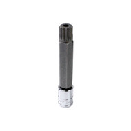 Capri Tools XZN Extra Long M14 Tamper Proof Triple Square Socket Bit, 3/8-Inch Drive