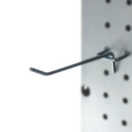 Capri Tools 25-Pack 4-Inch Metal Peg Board Shelving Hooks, Fits 1/4 to 1/8-Inch Board