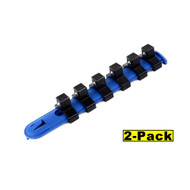 Capri Tools 3/8-Inch Drive. 6-Inch Socket Rail, Pack of 2