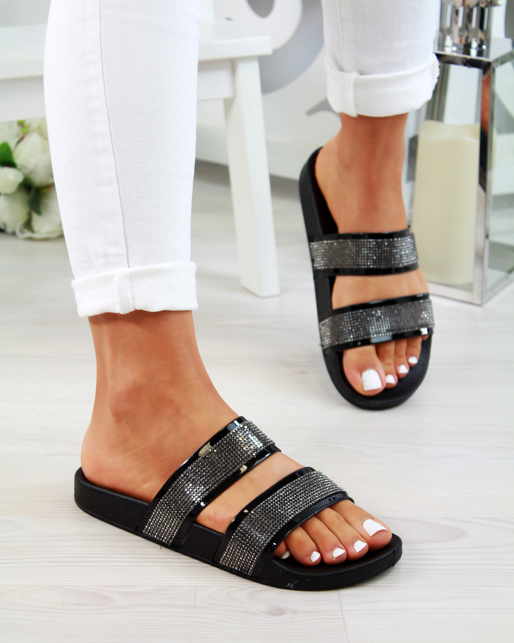 mia double strap sandal