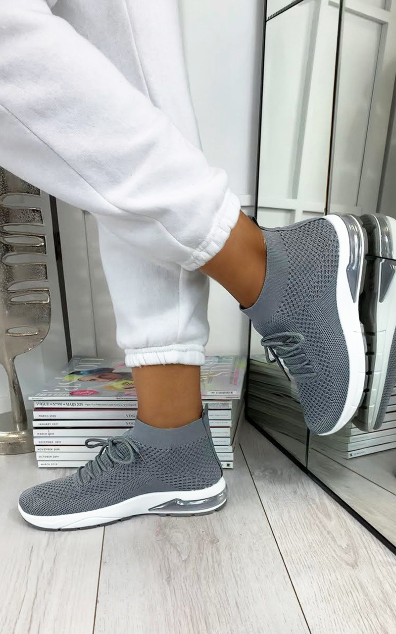 High top outlet sock trainers