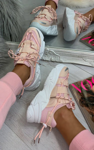 Candy Chunky Trainers in Blush