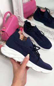 Marissa Bubble sole trainers in Navy
