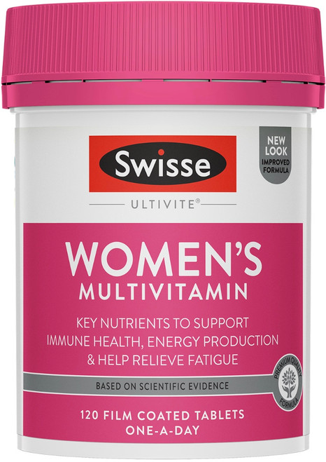 Swisse Ultivite Women's MultiVitamin Mineral and Anti-Oxidant 120 Tabs