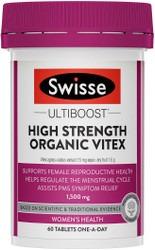 Swisse Ultiboost High Strength Organic Vitex 1500mg 60 Tabs