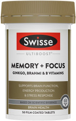 Memory + Focus 50 Tabs Swisse Ultiboost
