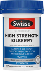 Swisse UltiBoost Bilberry High Strength 15000mg 30 Tabs
