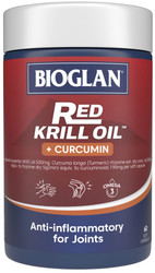Bioglan Red Krill Oil + Curcumin 60 Caps x 3 Pack