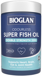 Bioglan Odourless Super Fish Oil Double Strength 2000mg 200 Caps x 3 Pack