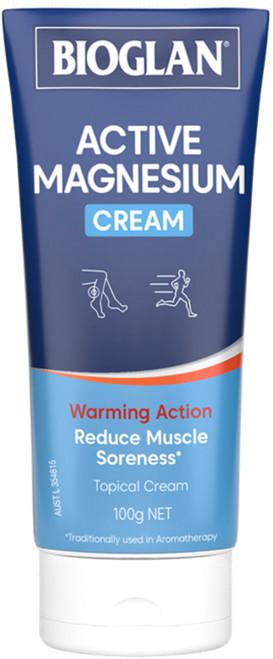 Magnesium Active Cream 100g x 3 Pack Bioglan