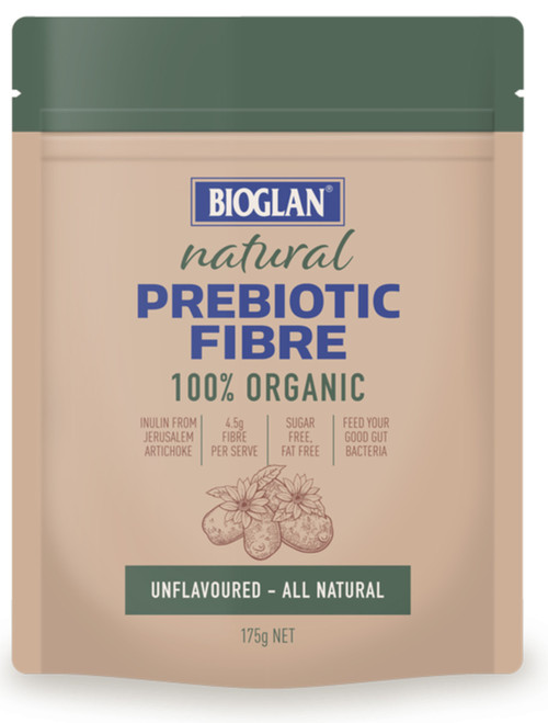 100% Organic Prebiotic Fibre 175g x 3 Pack Bioglan Naturals 