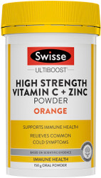 Swisse UltiBoost High Strength Vitamin C + Zinc Powder Orange 150g
