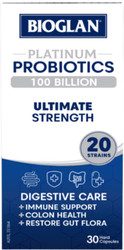 Bioglan Platinum Probiotics 100 Billion Ultimate Strength 30 Caps x 3 Pack 