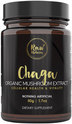Raw Medicine Chaga Organic Mushroom Extract Cellular Health & Vitality 50g