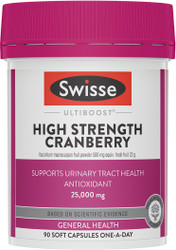 Swisse Ultiboost High Strength Cranberry 25000mg 90 Caps