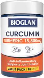 Bioglan Curcumin Turmeric 15,800mg 90 Tabs x 3 Pack = 270 Tabs