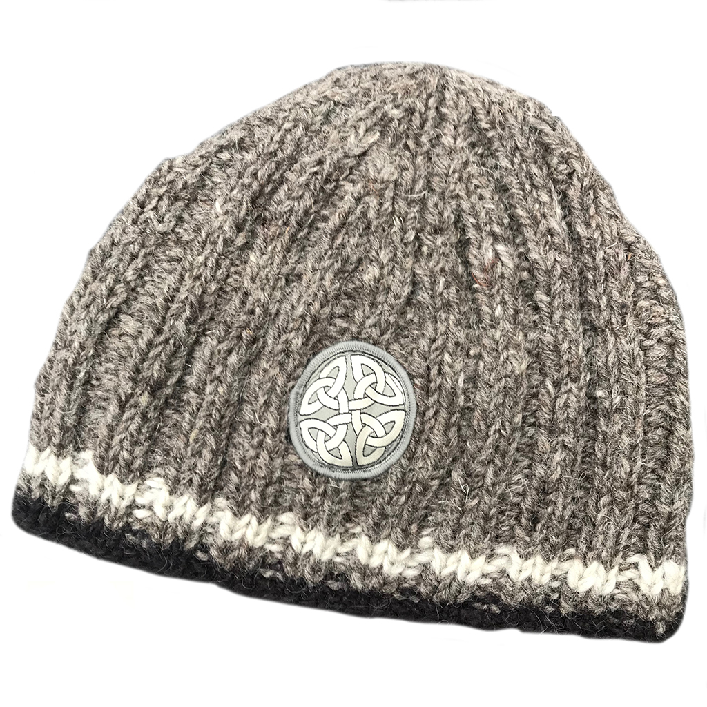 Pachamama Grey Heidelberg 100/% Wool Hand Made in Nepal Warm Winter Beanie Hat