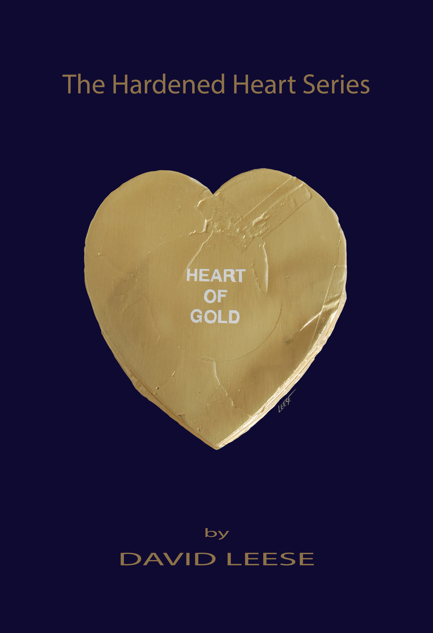 A Heart of Gold on Navy (various sizes) - David Leese Studio