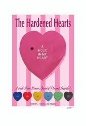 A Hole in My Heart on Pink Stripes (various sizes)