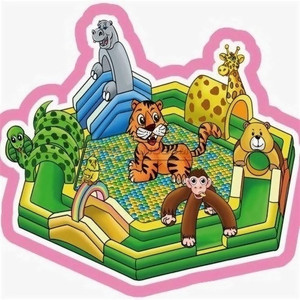 Jungle Themed Inflatable Fun City Indoor Soft Playground Amusement Equipment Supply