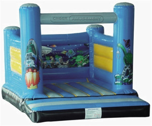 Space Theme Inflatable Bouncer Amusement Equipment 