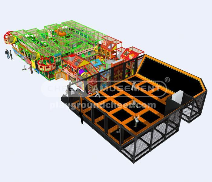 Indoor Playground Equipment Trampoline Park Equipment Model# Big trampoline  park 14 CH-ST150023 - playgroundcheer.com
